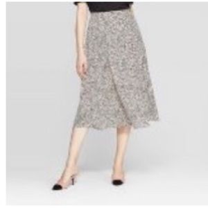Pleated A line skirt
